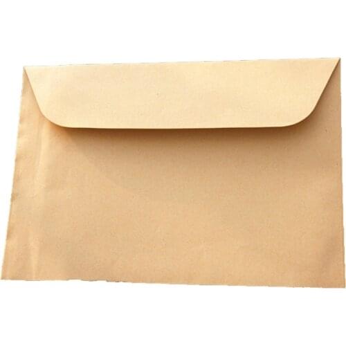 2018 100pcs In/ 32.4x22.9cm Kraft Paper Big Envelope For A4 Document Greeting Card Cover Photo Case Party Invitation Package