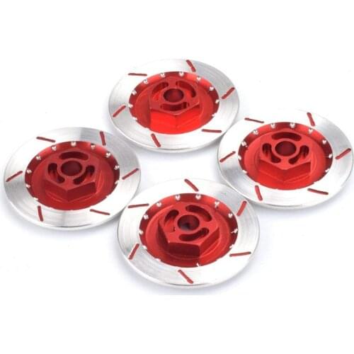 4PCS Aluminum Alloy Brake Disc Wheel Rim Box Hex Adapter 12mm for tamiya tt-01 tt02 HPI HSP 94123 1/10 RC On Road Racing Car