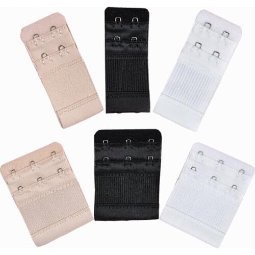 6 Pcs 2 Hooks 3 Rows Bra Extender For Womens Elastic Bra Extension Strap Hook Clip Expander Adjustable Belt Buckle Intimates