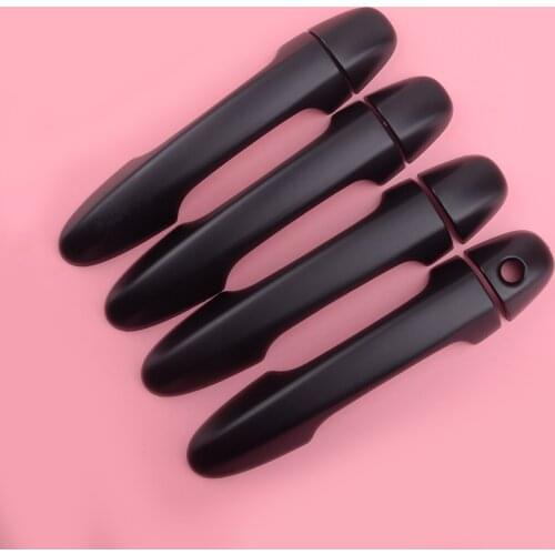 8Pcs Cool Black ABS Car Side Door Handle Cover Trim Decoration Fit for Toyota Tacoma 2016 2017 2018 2019 2020