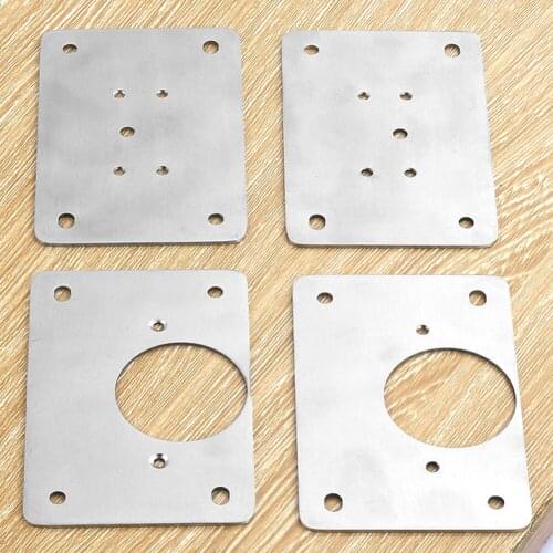 Repair Plate For Hinges Stainless Steel Cabinet Door Hinges Damper Buffer Kitchen Cupboard Furniture Hinges Firmly Connector