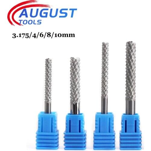 3.175mm 4mm 6mm Carbide Tungsten Corn Milling Cutter Wood Cutting PCB Milling Router Bits End Mill CNC Engraving Machine Tools