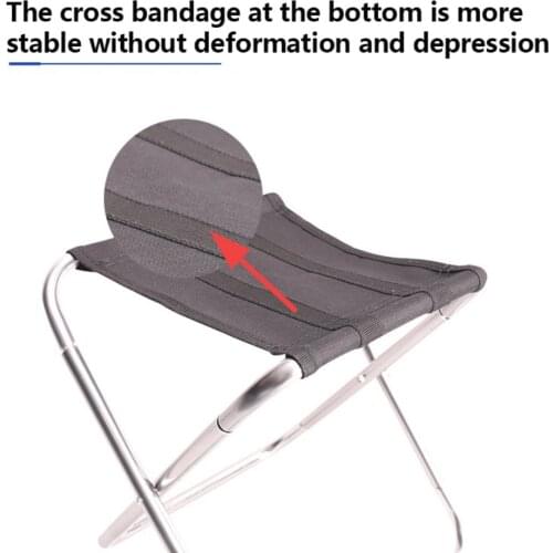 Pocket Foldable Chair Picnic Camping Chair Aluminium Cloth Outdoor Portable Outdoor Furniture Accessories