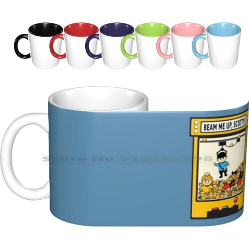 Beam Me Up , Scotty Ceramic Mugs Coffee Cups Milk Tea Rbpartnerprogram Startrek Theoriginalseries Star Beam Me Up Scotty Spock