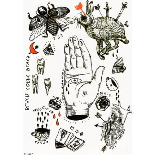 Classical Cute Tattoo Sticker For Men Women Waterproof Temporary Tattoos Body Art