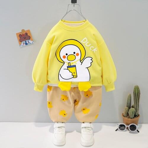 Childrens Clothing Sets Baby Girls Suits Long-sleeved Clothes, Pants, Two-piece Suits, Cartoon Suit for Baby Boys and Kids Girl