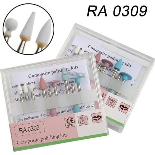 Dental Composite Polishing For Low-Speed Handpiece Contra Angle Kit RA0309 Oral Hygiene Teeth Polishing Kits Photocuring Resin