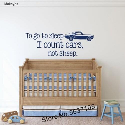 Makeyes Bedroom Wall Decals,Car,Boy Wall Decal,Wall Sticker,Ast Gift Q388