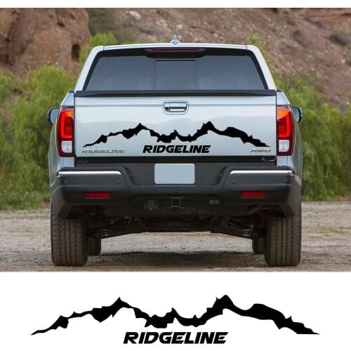 Pickup Rear Tailgate Stickers For Honda Ridgeline Car Decor Decals Truck Graphics Vinyl Custom Cover Auto Tuning Accessories