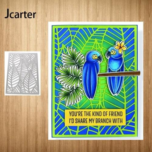 2021 New Rectangle Leaves Background Metal Cutting Dies Craft Scrapbooking Handmade Diy Knife Mould Blade Punch Stencils Model