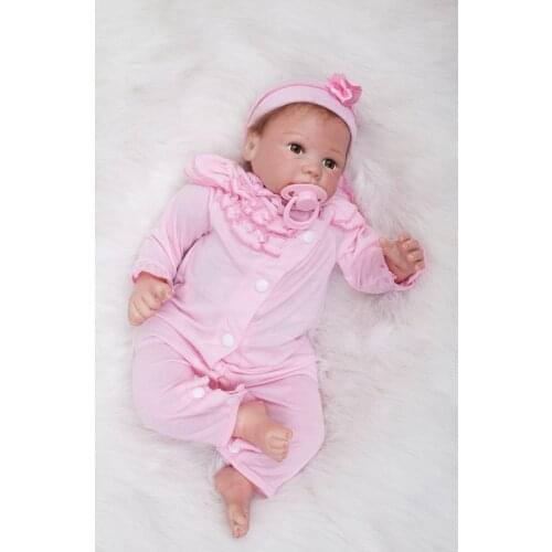 New Arrival Sudoll About 20" Reborn Soft Silicone Vinyl Doll Handmade Lifelike Newborn Doll cute BB