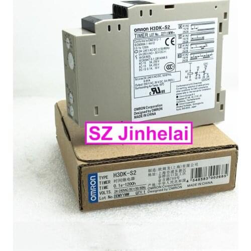 Authentic original OMRON H3DK-S2 Solid state time relay 24-240VAC/DC 0.1s-1200h