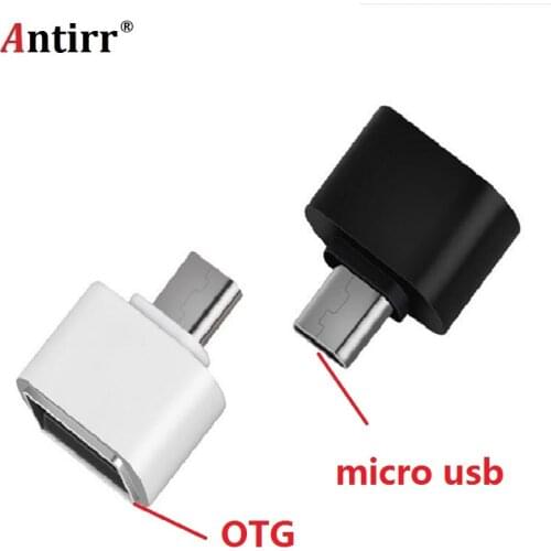 Micro USB to US 2.0 OTG Expansion Adapter Metal Housing For Cell Phone V8 Interface For Most 5-pin Micro USB Smart Phone