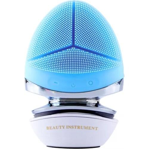 Popular Exfoliators automatic foaming Sonic silicone Facial Cleansing Brush Silicone Face mask Cleaning Brush