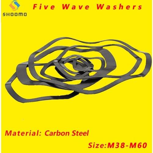 Five Wave Crest Washer Spring Wave Washer Gasket Wave Washers Spring Washers Carbon Steel Blackening M38/M40/M50/M60