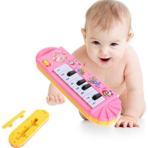 Early Education Electronic Piano Toy Music Smart Children Vocal Piano Toy Yellow Pink Random Plastic 0-7 Years Old