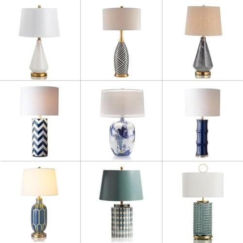 Nordic led color glass deco halloween lampada comodino living room for bedroom abajur de mesa