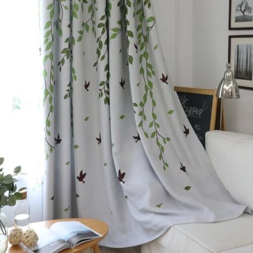 [byetee] Modern Green Window Curtain Shading Living Room Bedroom Blackout Fabric Livingroom Curtains For Rideaux Chambre