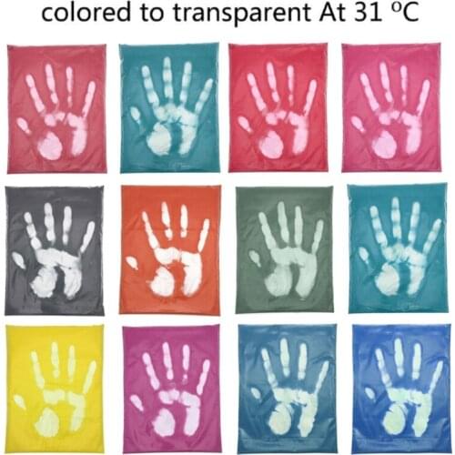 12 Colors Thermochromic Temperature Activated Pigment Powder Heat Sensitive Color Changing Powder Resin Epoxy Art Craft