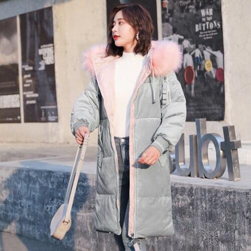 Womens Winter Jacket Korean Parka Femme Long Coat Women Thick Warm Puffer Jacket Parkas Chamarras De Mujer KJ1015
