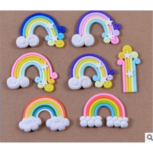 1pcs Rainbow Fairy Garden Miniatures Rainbow Terrarium Figurines Miniature Miniature Fairy Figurines Rainbow Garden Decoration