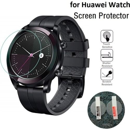 10PCS Tempered Glass for Huawei Watch GT Elegant Smart Watch Screen Protector D32mm Protective Film