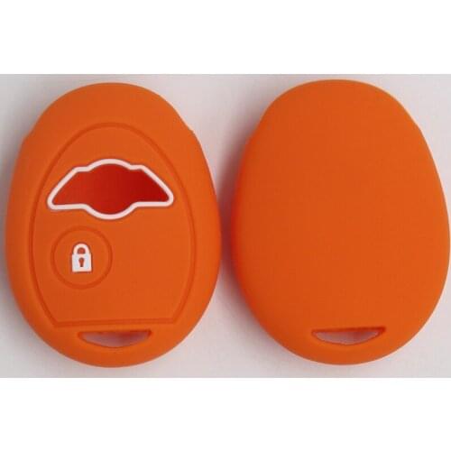 2PC Silicone Car Key fob Shell Cover case Cap Set for BMW Mini Cooper R50 R53 remote Repair Protected styling ACCESSORIES