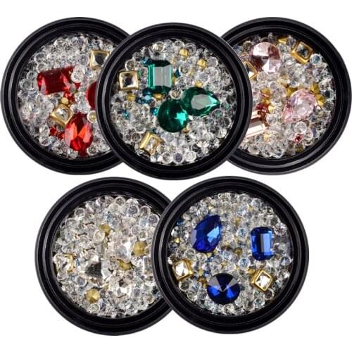 3D Nail Rhinestones Crystal Stones Nail Art Decoration DIY Nails Gems Jewelry Accessories Manicure