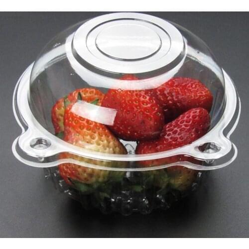 50Pcs Disposable Plastic Cake Pastries Boxes Cases Transparent Cupcake Muffin Dome Holders Cups Snack Box