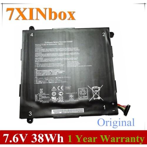 7XINbox 7.6V 38wh 5000mAh Original C21-TX300P Laptop Battery For ASUS Transformer Book TX300CA 13.3"