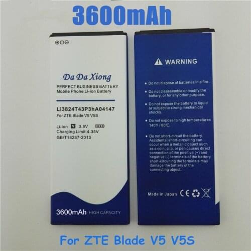 3600mAh Li3824T43P3hA04147 Battery for ZTE Red Bull V5 V5S for ZTE n9180 U9180 V9180 N918ST