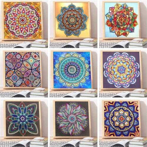Huacan Special Shaped 5D Diamond Embroidery Mandala Diamond Painting Mosaic Home Decoration New Arrival