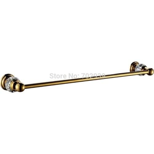 FREE SHIPPING new design 24k gold Crystal single towel bar