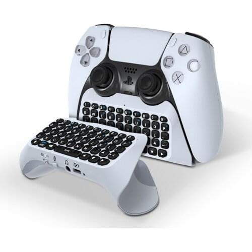 Wireless Bluetooth Keyboard for PS5 Controller Built In Speaker for Playstation 5 Gamepad External Key Panel Game Accessories