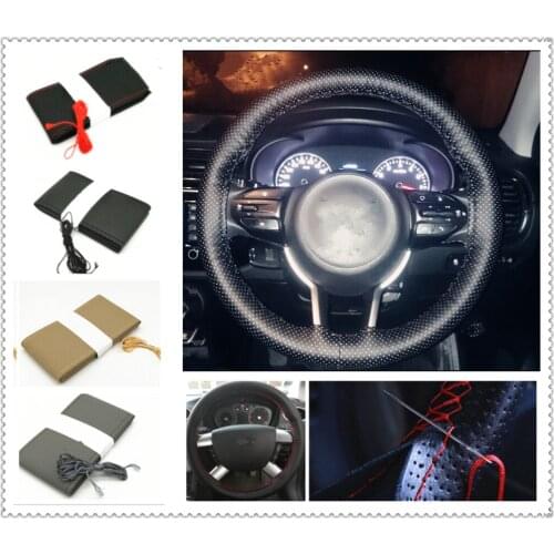 Car steering wheel cover / diameter 36cm 38cm 40cm for Suzuki Aerio Ciaz Equator Esteem Forenza Forsa Grand