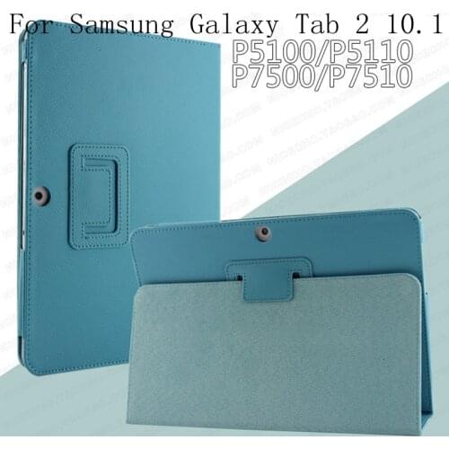 For Samsung Galaxy Tab 2 10.1 inch GT-P5100 P5110 P5113 Tablet Case Leather PU Stand Folio Put Protective Skin Cover