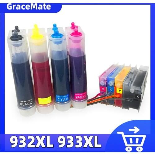 DMYON 932 933 CISS Ink Compatible for Hp 932 933 XL for 6100 6600 6700 7110 7610 7612 7510 7512 6380 C6300 C5300 C5383 printers