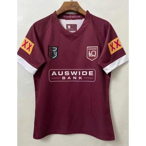 QLD Maroons 2021 Mens Home Rugby Jersey size S-5XL