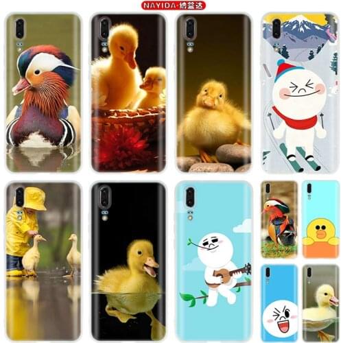 Soft TPU Case For Huawei P40 P30 P20 Pro P10 P9 lite P Smart Z 2019 2020 Covers Pet duck