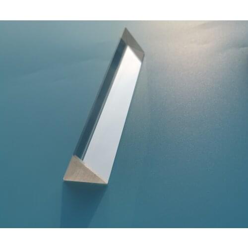 Optical Prism K9 Glass Equilateral Triple Triangular Prism Optics Experiment 14*14*87mm Teaching Experiment Tool Customized