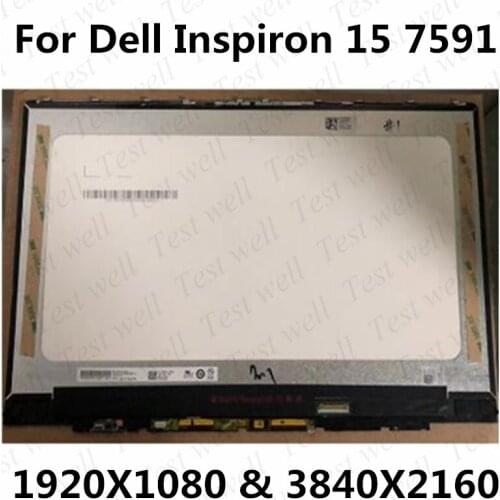 Original 15.6 INCH For Dell Inspiron 15 7591 OR for Dell xps 15 7591 FHD UHD IPS LCD Touch Screen Digitizer Replacement Assembly