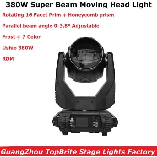 1Pcs Super Beam 380W Moving Head Light Beam Spot 380W Lyre Moving Head Light For Stage Light Theater Disco Nightclub Party Light