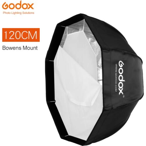 Godox 120cm Umbrella Convenient Portable Octagonal Umbrella SoftBox for Studio Flash with Bowen Mount