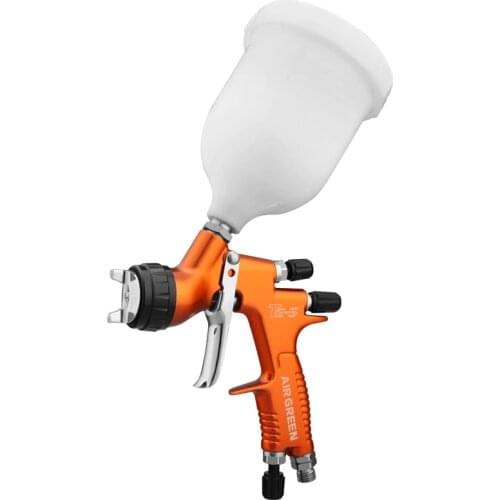 TE-S Professional Automotive Spray Gun Water Based HVLP Gravity Feed Airbrush 1.3mm Nozzle, 600cc cup