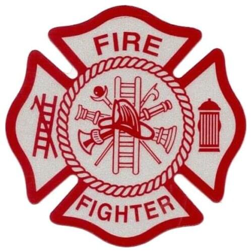 Warning Fire Fighter Funny Decal PVC Car Sticker Cover Scratches Waterproof Car Window Body Decorative Stickers Accessories