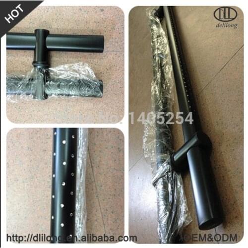 Glass door luxury handle black color