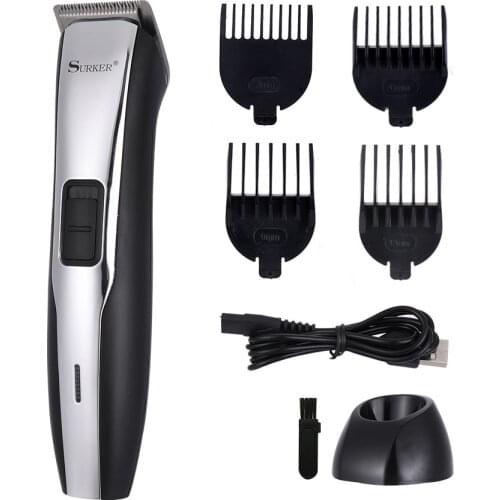 Surker hair trimmer sk-560 rechargeable hair clipper cordless haircut machine beard trimmer