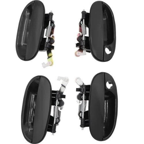 Outside Door Handle Front + Rear Left & Right 4pcs For Hyundai Accent 1995 1996 1997 1998 1999 1.5L OEM:82650-22000 83660-22000