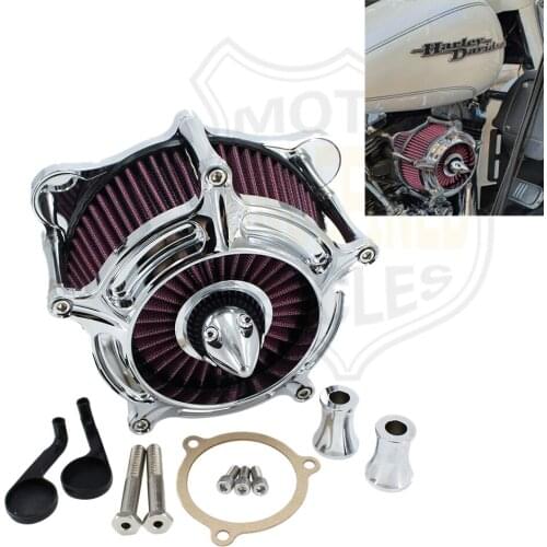 Air Filter Intake Cleaner System Kit For Harley Touring Road King Electra Road Tour Glide 2008-2016 Softail FXST Dyna FXD 16-17