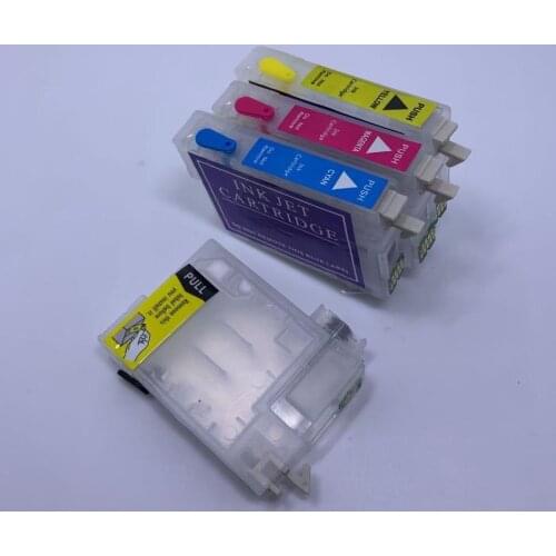 YOTAT Refillable Ink Cartridge T34XL T3471 T3472 T3473 T3474 for Epson Workforce Pro WF-3720 WF-3725 Printer